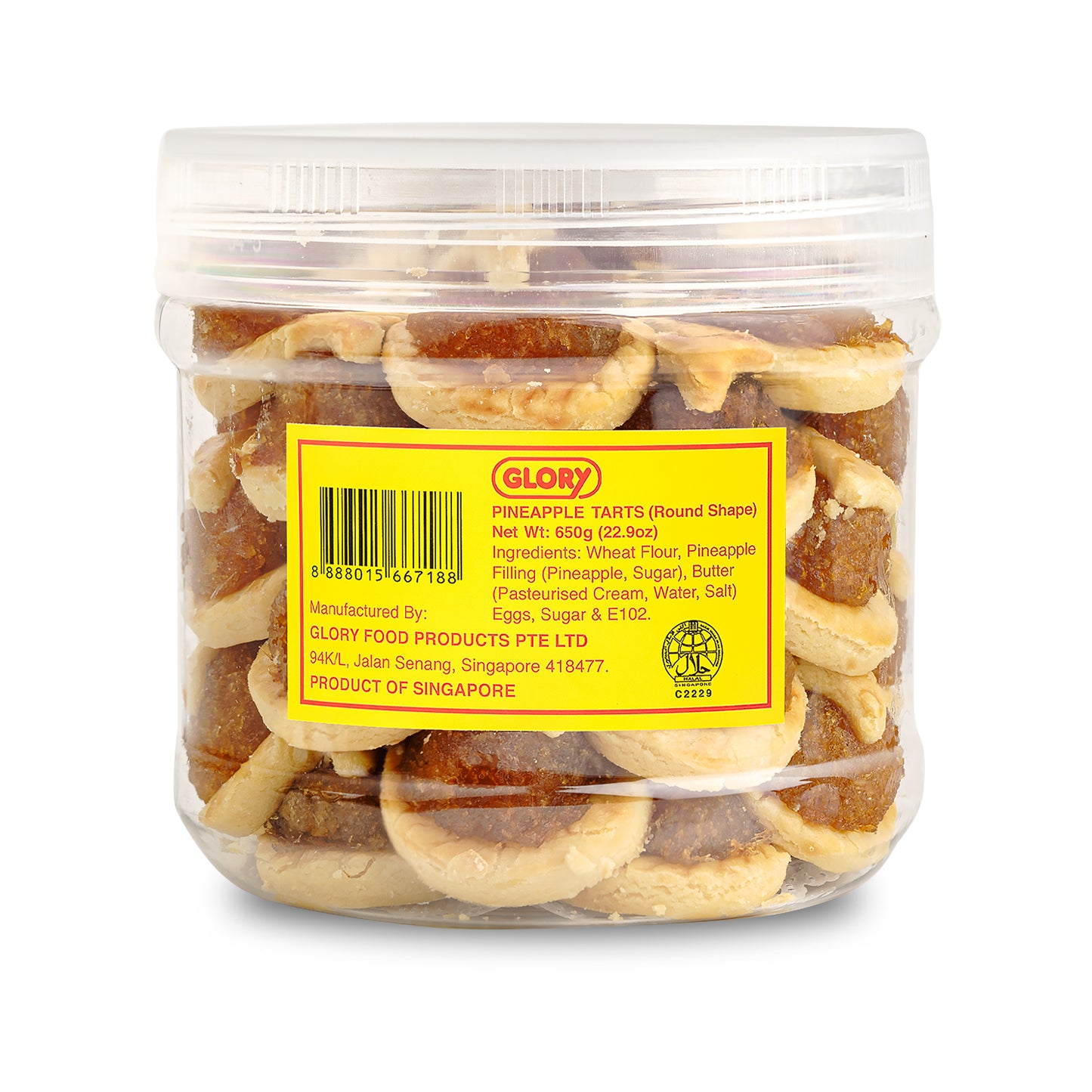 Pineapple Tart Round Shape 650g