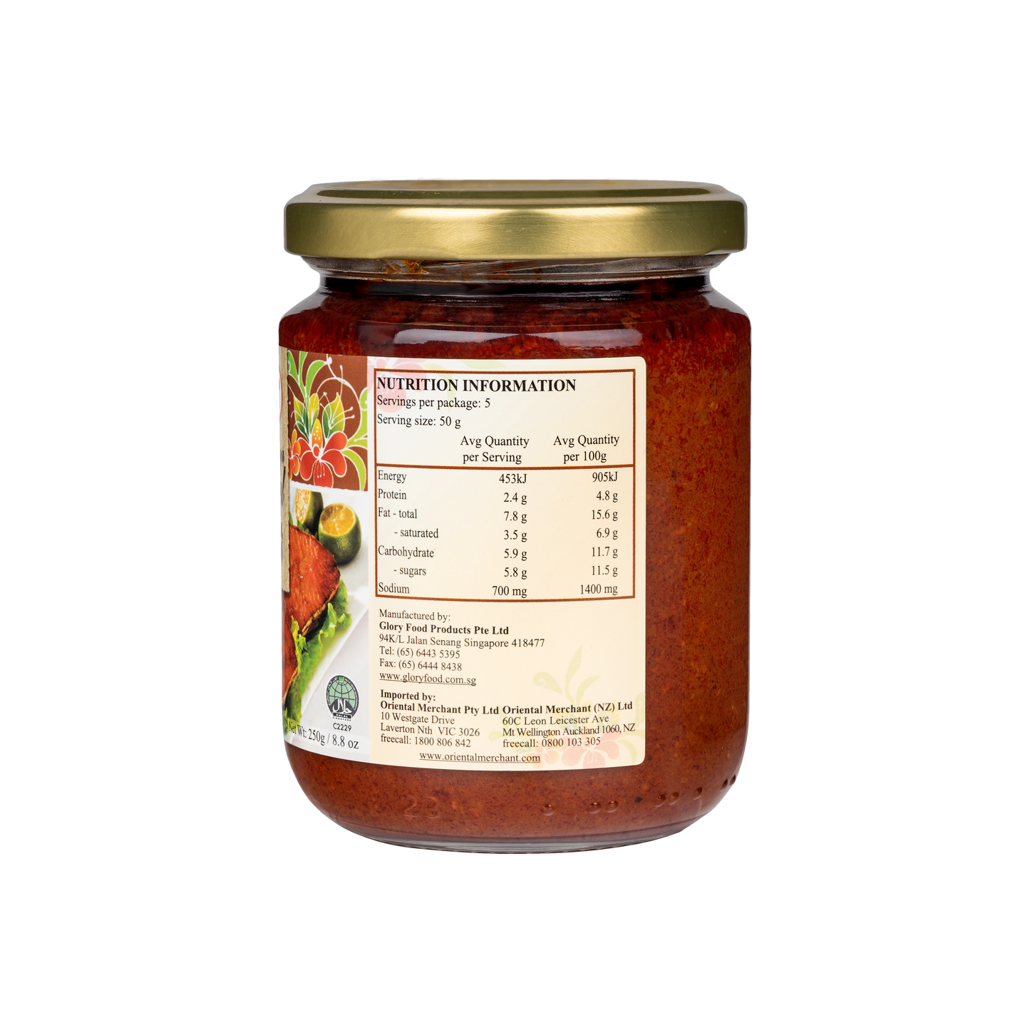 Nonya Sambal Chilli (250g)