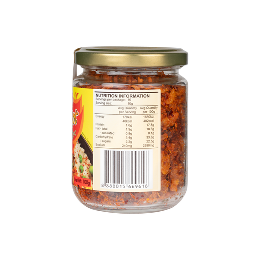 Superhot Crispy Sambal Anchovies (100g)