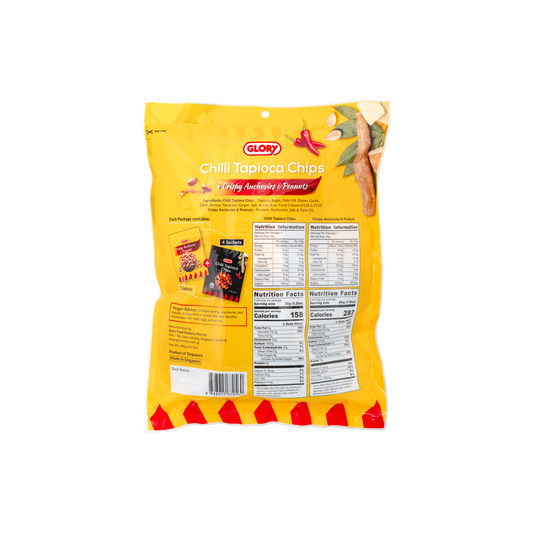 Chilli Tapioca Chips + Crispy Anchovies & Peanuts (290g)