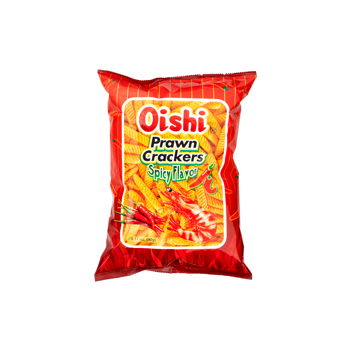 Oishi Prawn Crackers Spicy (90g)