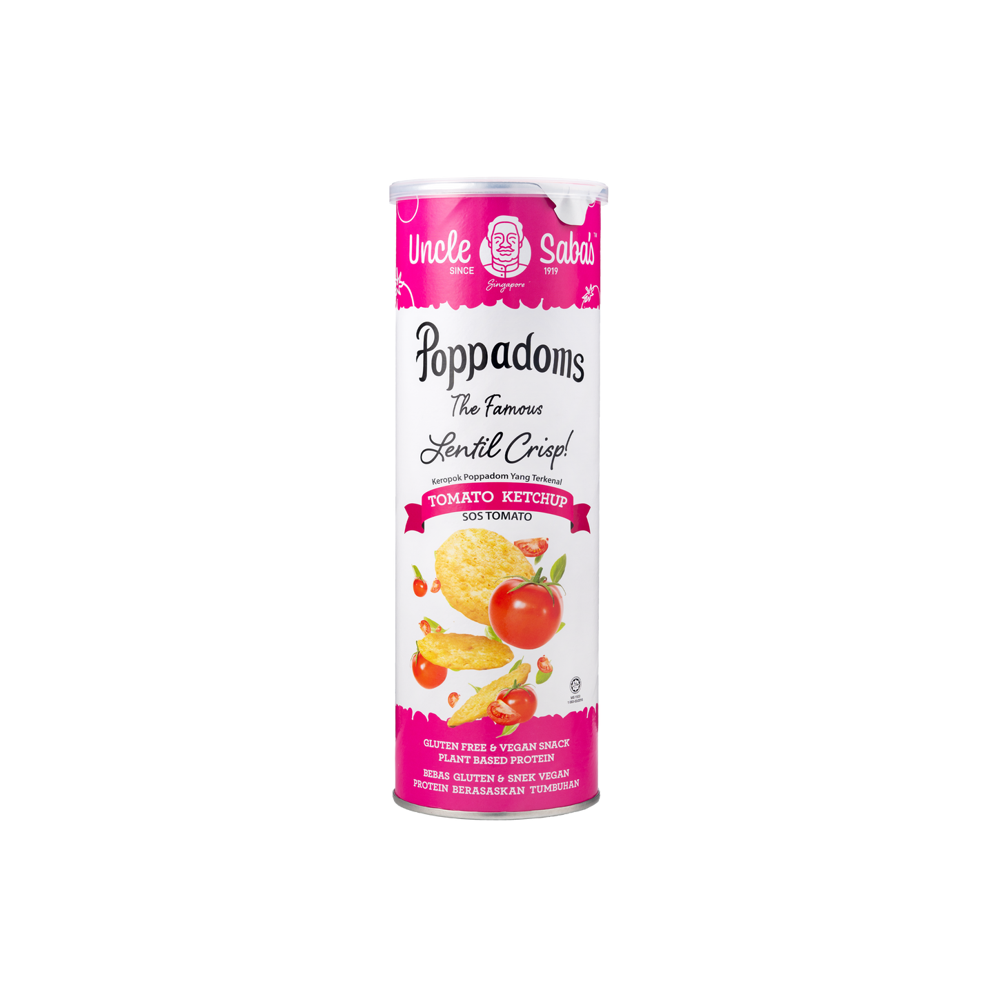 Uncle Saba Poppadoms Tomato (70g)