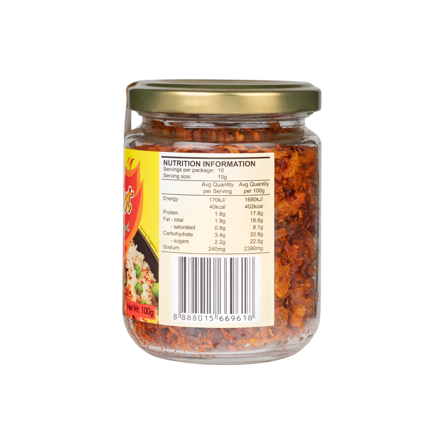 Superhot Crispy Sambal Anchovies (100g)