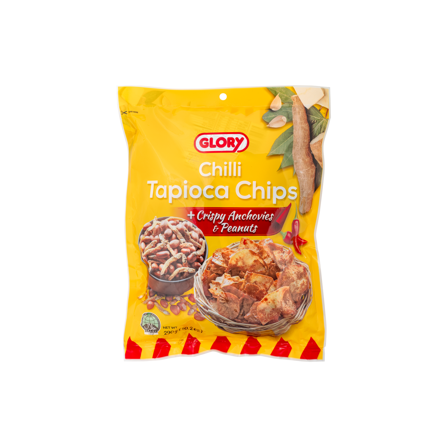 Chilli Tapioca Chips + Crispy Anchovies & Peanuts (290g)