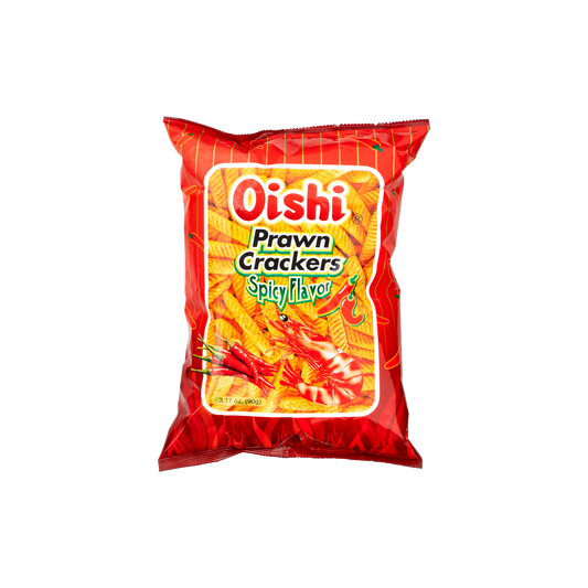 Oishi Prawn Crackers Spicy (90g)